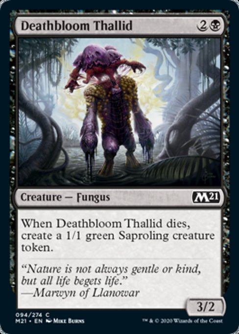 Deathbloom Thallid [Core Set 2021] | Tabernacle Games