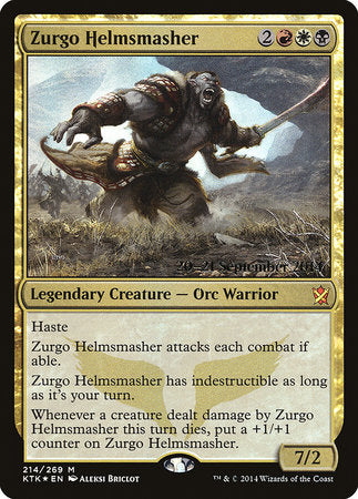 Zurgo Helmsmasher [Khans of Tarkir Promos] | Tabernacle Games