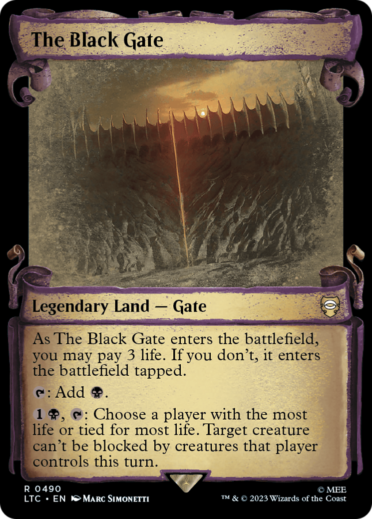 The Black Gate [The Lord of the Rings: Tales of Middle-Earth Commander Showcase Scrolls] | Tabernacle Games
