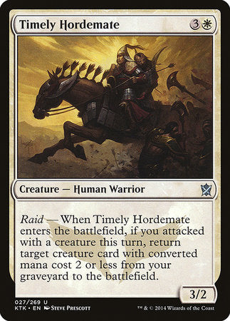Timely Hordemate [Khans of Tarkir] | Tabernacle Games