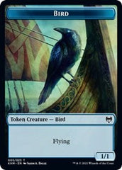 Bird (005) // Soldier Double-sided Token [Kaldheim Commander Tokens] | Tabernacle Games