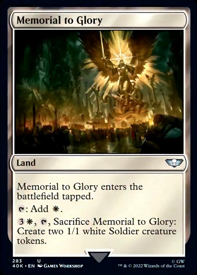 Memorial to Glory (Surge Foil) [Universes Beyond: Warhammer 40,000] | Tabernacle Games