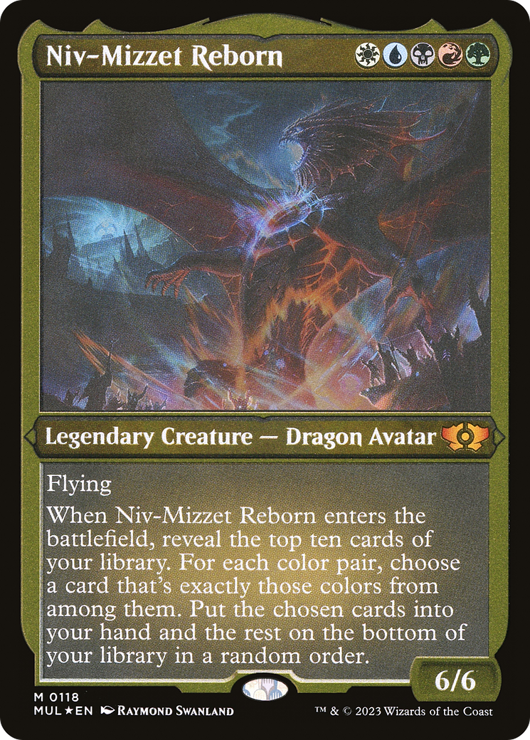 Niv-Mizzet Reborn (Foil Etched) [Multiverse Legends] | Tabernacle Games