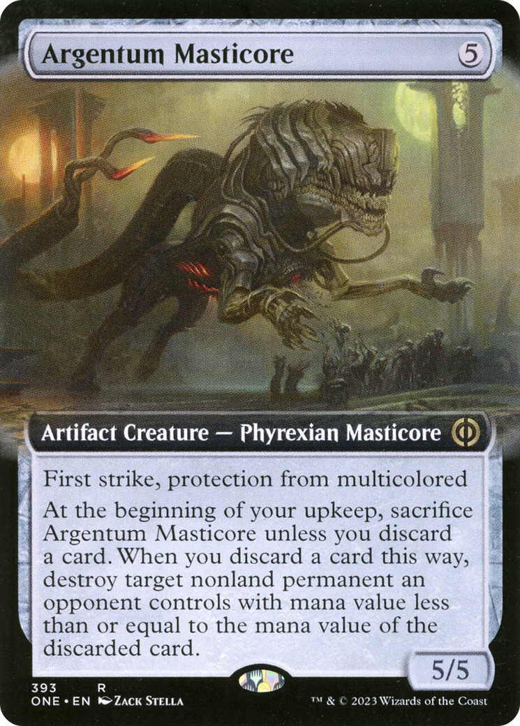 Argentum Masticore (Extended Art) [Phyrexia: All Will Be One] | Tabernacle Games