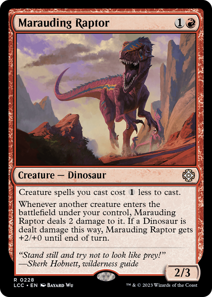 Marauding Raptor [The Lost Caverns of Ixalan Commander] | Tabernacle Games