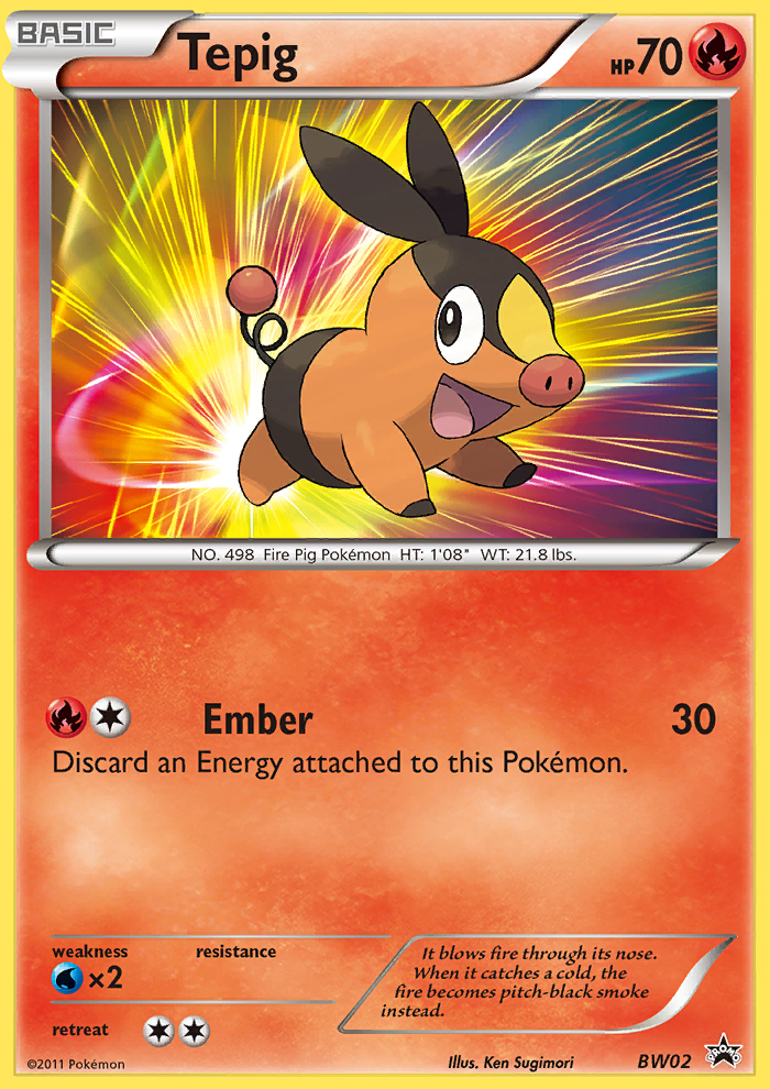 Tepig (BW02) [Black & White: Black Star Promos] | Tabernacle Games