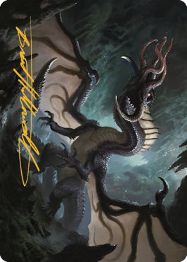 Brainstealer Dragon Art Card (Gold-Stamped Signature) [Commander Legends: Battle for Baldur's Gate Art Series] | Tabernacle Games