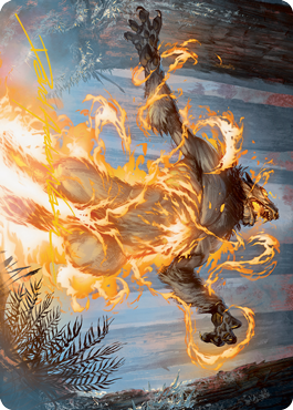 Burn the Accursed Art Card (Gold-Stamped Signature) [Innistrad: Midnight Hunt Art Series] | Tabernacle Games