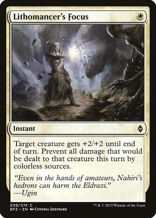 Lithomancer's Focus [Battle for Zendikar] | Tabernacle Games