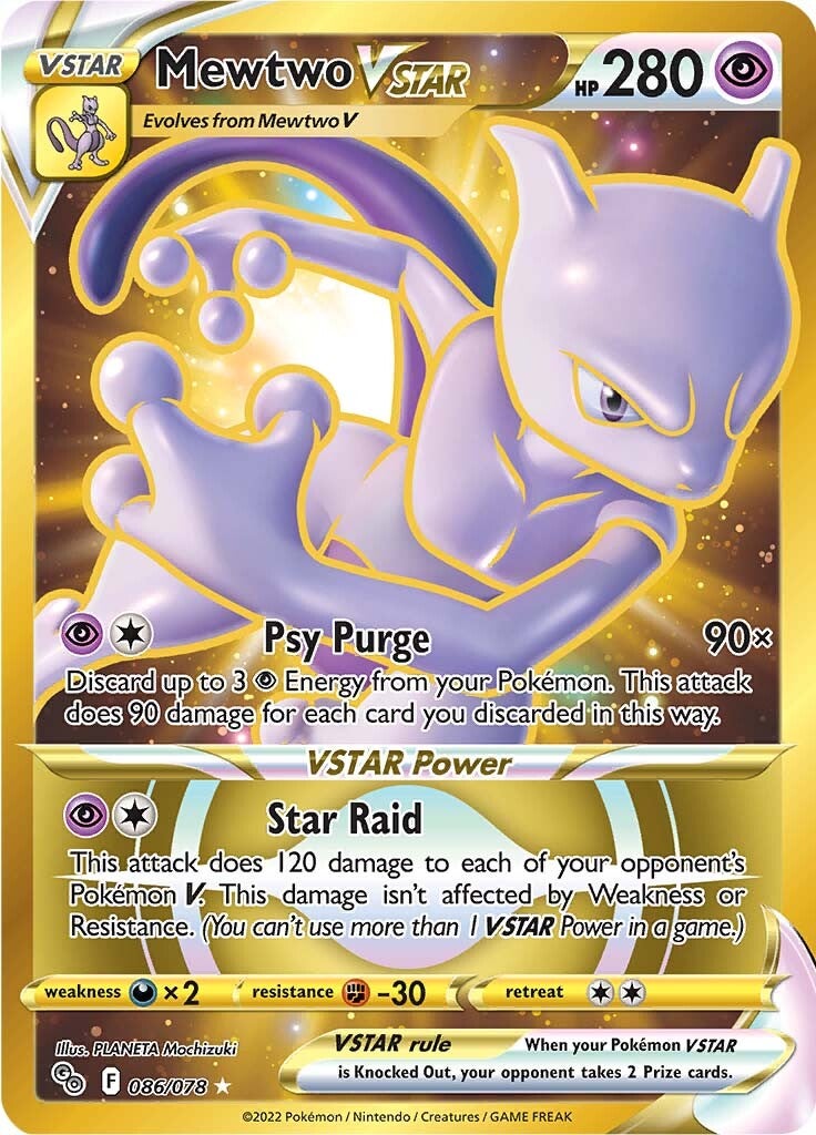 Mewtwo VSTAR (086/078) [Pokémon GO] | Tabernacle Games