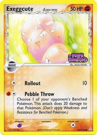 Exeggcute (65/110) (Delta Species) (Stamped) [EX: Holon Phantoms] | Tabernacle Games