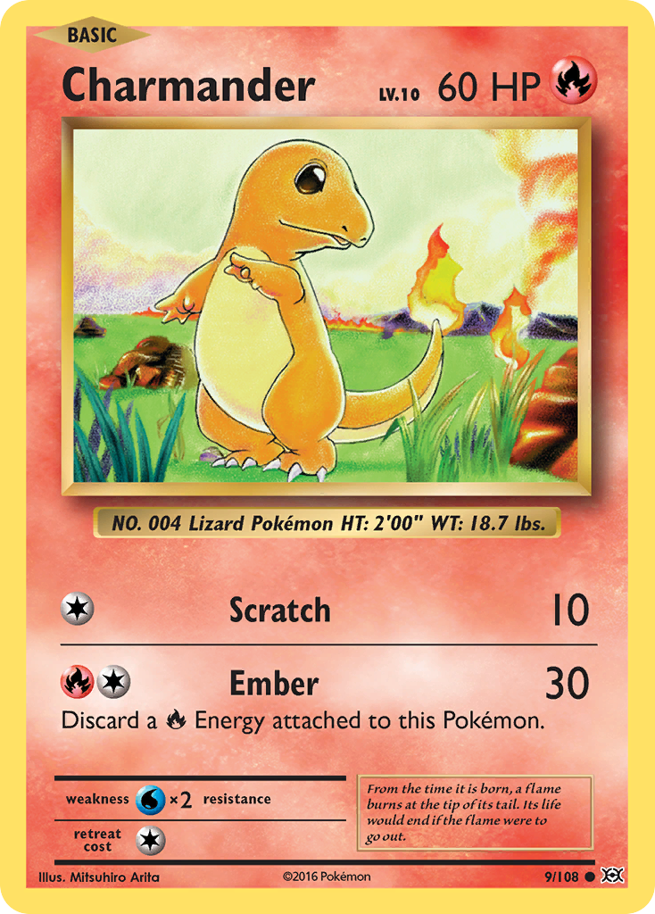 Charmander (9/108) [XY: Evolutions] | Tabernacle Games