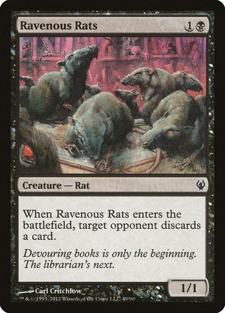 Ravenous Rats [Duel Decks: Izzet vs. Golgari] | Tabernacle Games