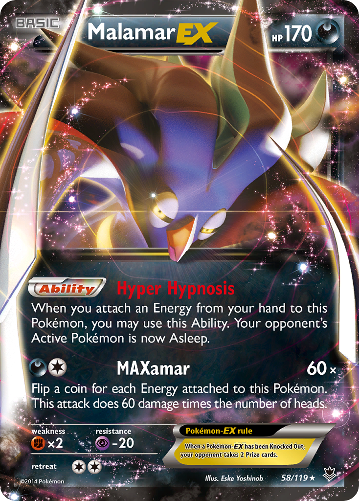 Malamar EX (58/119) [XY: Phantom Forces] | Tabernacle Games
