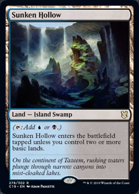 Sunken Hollow [Commander 2019] | Tabernacle Games