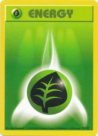 Grass Energy (99/102) [Base Set Shadowless Unlimited] | Tabernacle Games