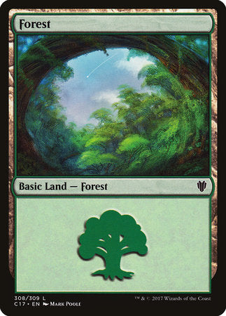 Forest (308) [Commander 2017] | Tabernacle Games