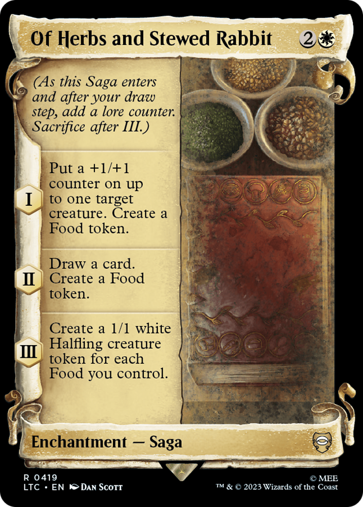 Of Herbs and Stewed Rabbit [The Lord of the Rings: Tales of Middle-Earth Commander Showcase Scrolls] | Tabernacle Games