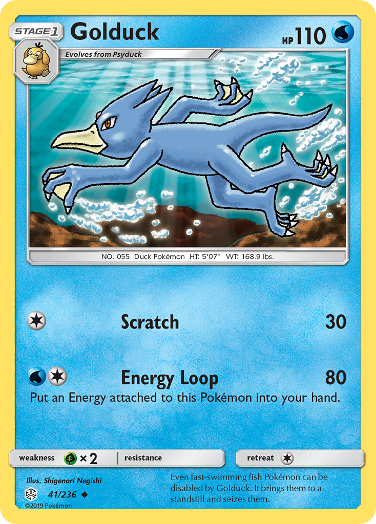 Golduck (41/236) [Sun & Moon: Cosmic Eclipse] | Tabernacle Games