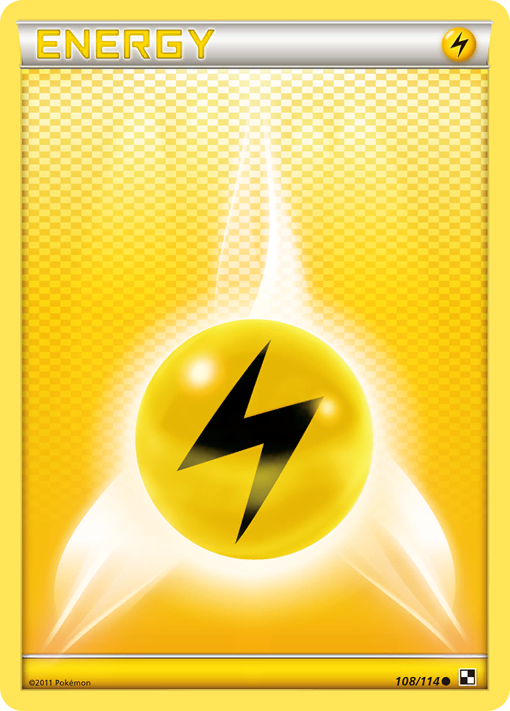 Lightning Energy (108/114) [Black & White: Base Set] | Tabernacle Games