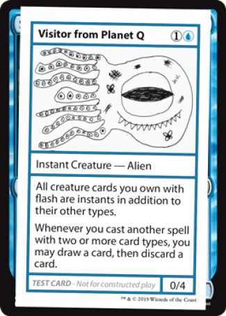 Visitor from Planet Q (2021 Edition) [Mystery Booster Playtest Cards] | Tabernacle Games