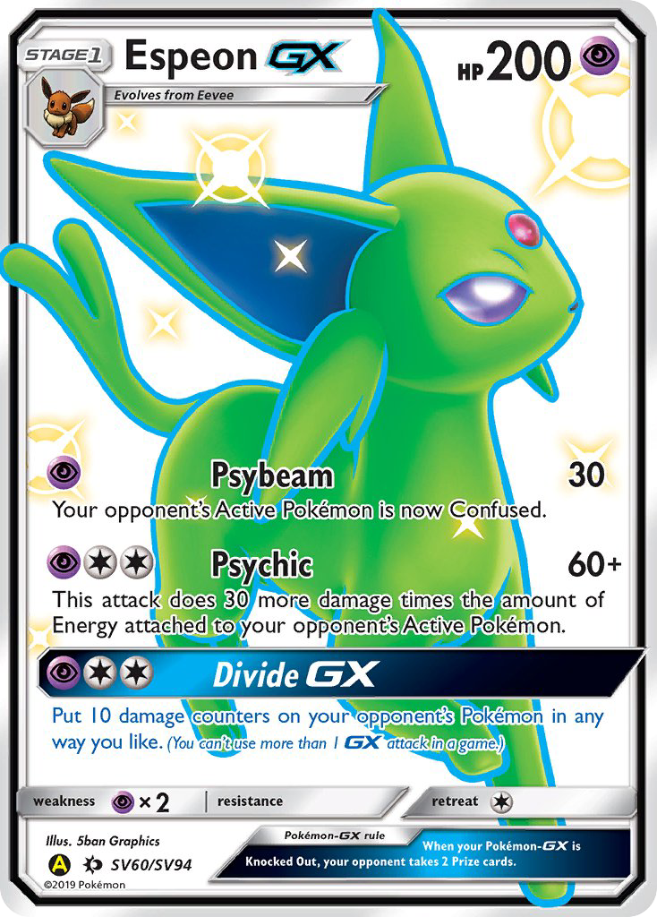 Espeon GX (SV60/SV94) [Sun & Moon: Hidden Fates - Shiny Vault] | Tabernacle Games