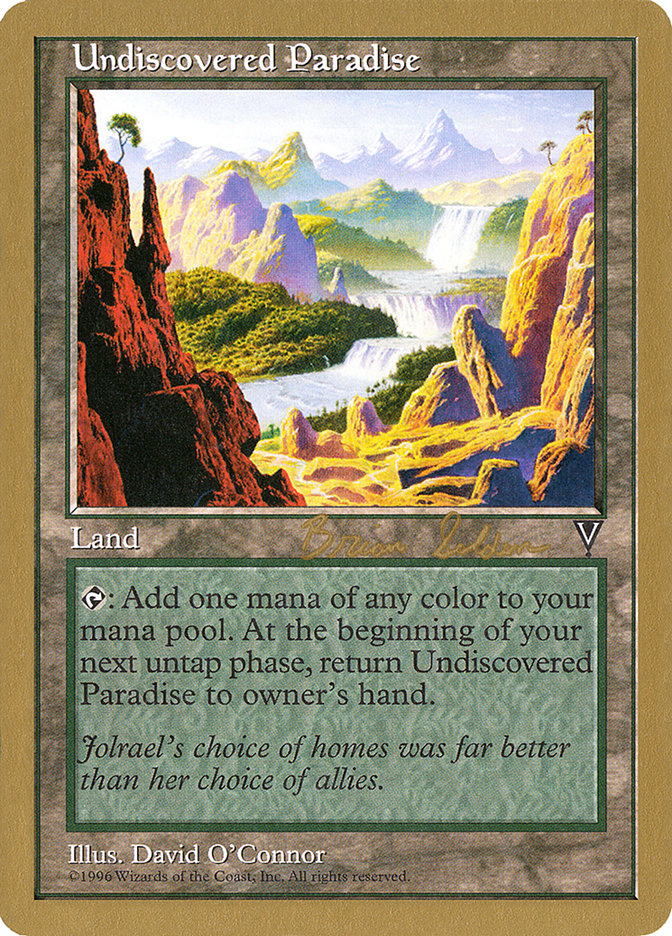 Undiscovered Paradise (Brian Selden) [World Championship Decks 1998] | Tabernacle Games
