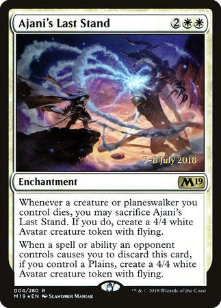 Ajani's Last Stand [Core Set 2019 Promos] | Tabernacle Games