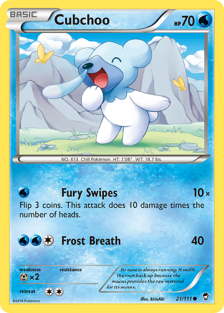 Cubchoo (21/111) [XY: Furious Fists] | Tabernacle Games