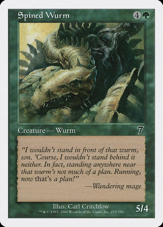 Spined Wurm [Seventh Edition] | Tabernacle Games