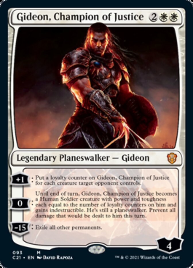 Gideon, Champion of Justice [Commander 2021] | Tabernacle Games