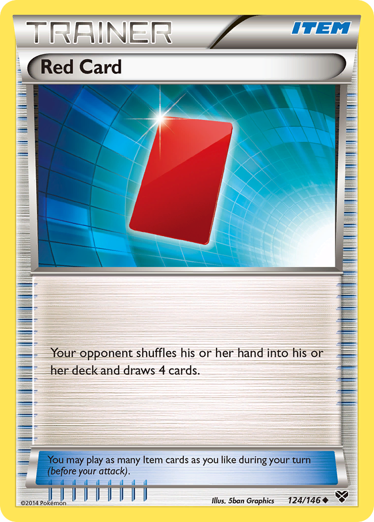 Red Card (124/146) [XY: Base Set] | Tabernacle Games