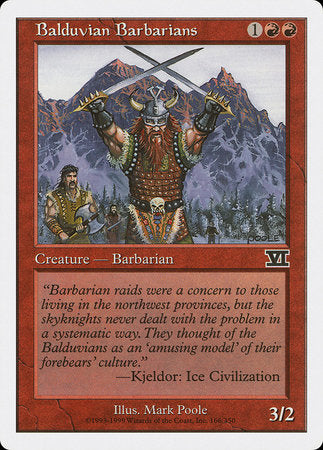 Balduvian Barbarians [Classic Sixth Edition] | Tabernacle Games