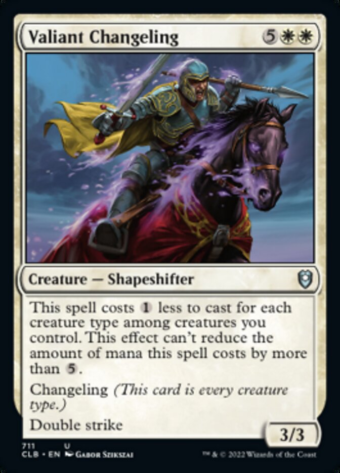 Valiant Changeling [Commander Legends: Battle for Baldur's Gate] | Tabernacle Games