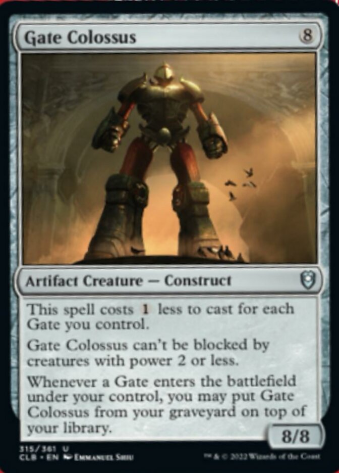 Gate Colossus [Commander Legends: Battle for Baldur's Gate] | Tabernacle Games