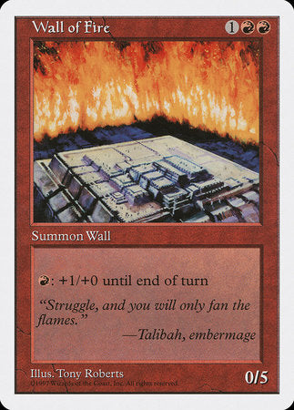 Wall of Fire [Fifth Edition] | Tabernacle Games