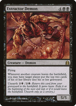 Extractor Demon [Commander 2011] | Tabernacle Games