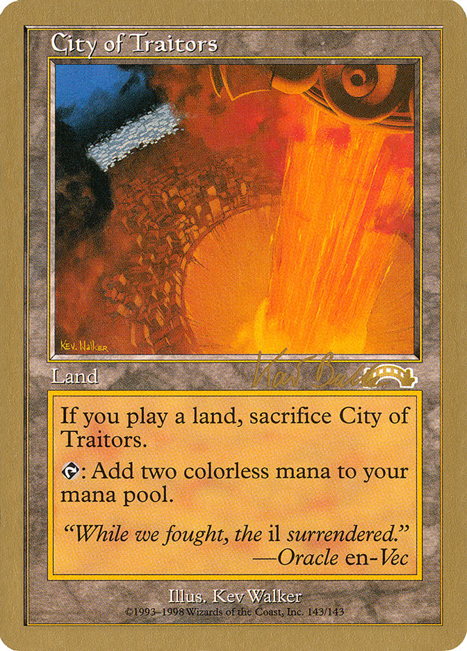 City of Traitors (Kai Budde) [World Championship Decks 1999] | Tabernacle Games