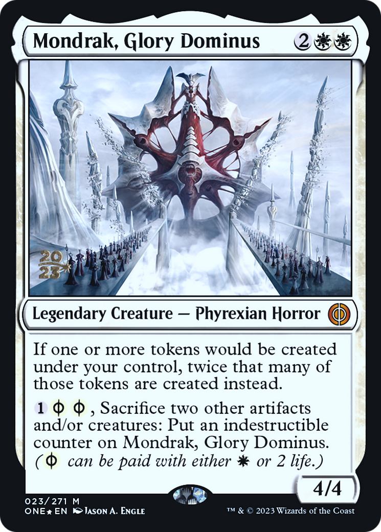 Mondrak, Glory Dominus [Phyrexia: All Will Be One Prerelease Promos] | Tabernacle Games