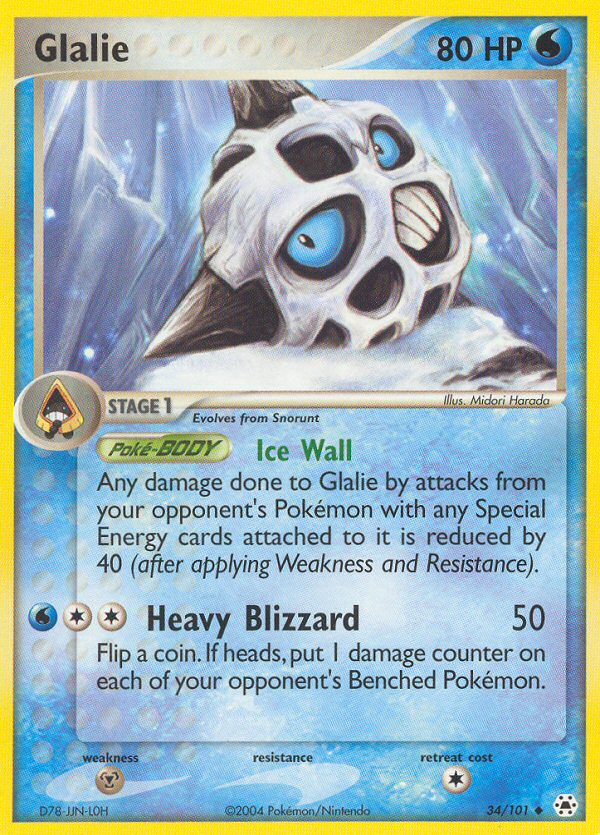 Glalie (34/101) [EX: Hidden Legends] | Tabernacle Games