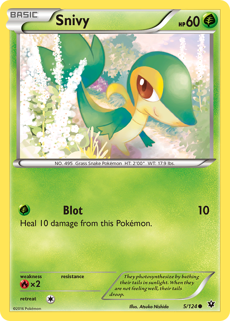 Snivy (5/124) [XY: Fates Collide] | Tabernacle Games