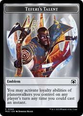 Elemental (9) // Teferi's Talent Emblem Double-Sided Token [March of the Machine Tokens] | Tabernacle Games