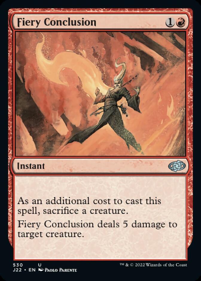 Fiery Conclusion [Jumpstart 2022] | Tabernacle Games