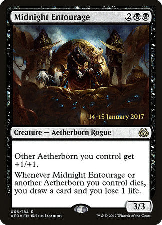 Midnight Entourage [Aether Revolt Promos] | Tabernacle Games