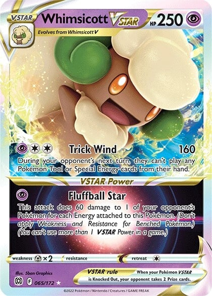 Whimsicott VSTAR (065/172) [Sword & Shield: Brilliant Stars] | Tabernacle Games