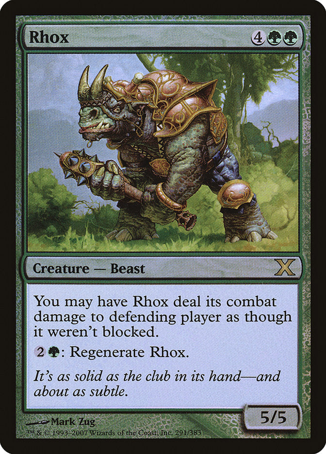 Rhox (Premium Foil) [Tenth Edition] | Tabernacle Games