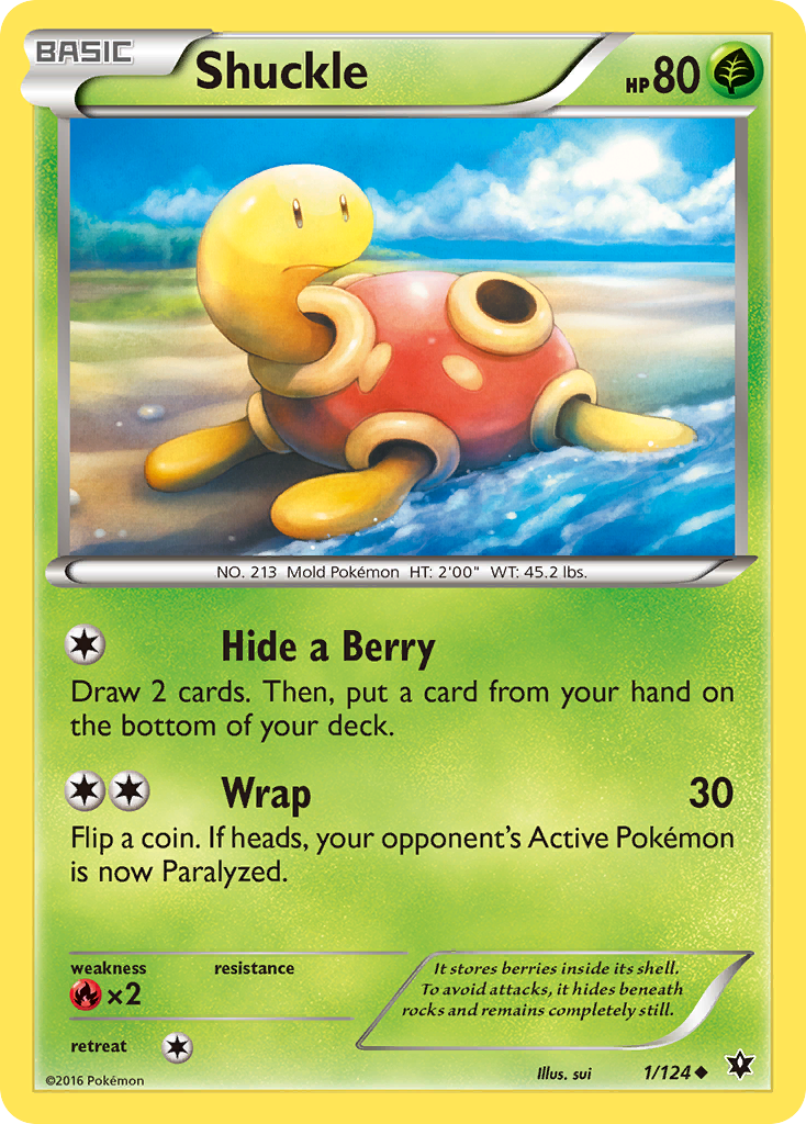 Shuckle (1/124) [XY: Fates Collide] | Tabernacle Games
