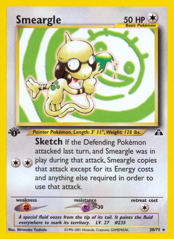 Smeargle (30/75) [Neo Discovery 1st Edition] | Tabernacle Games
