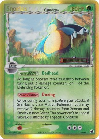 Snorlax (10/101) (Delta Species) (Stamped) [EX: Dragon Frontiers] | Tabernacle Games