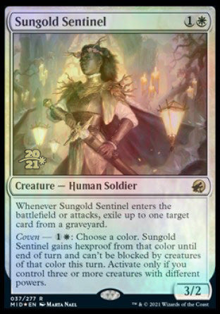 Sungold Sentinel [Innistrad: Midnight Hunt Prerelease Promos] | Tabernacle Games